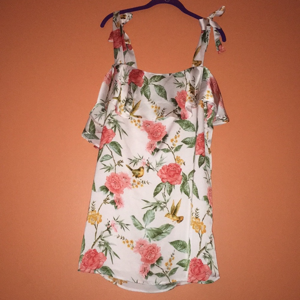 Multi-way floral shift dress